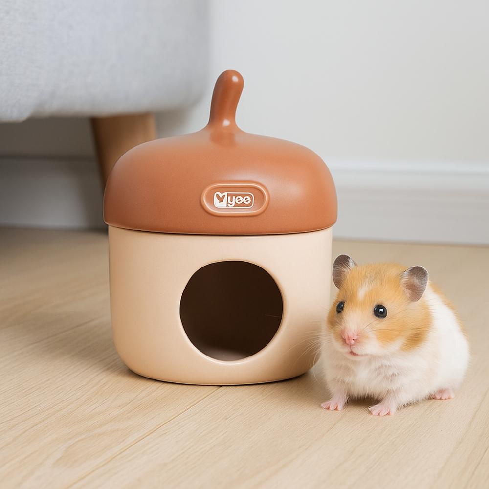 Dekorativní keramické hnízdo Úkryt pro křečka Roztomilé chladicí hnízdo pro křečka Činčilu