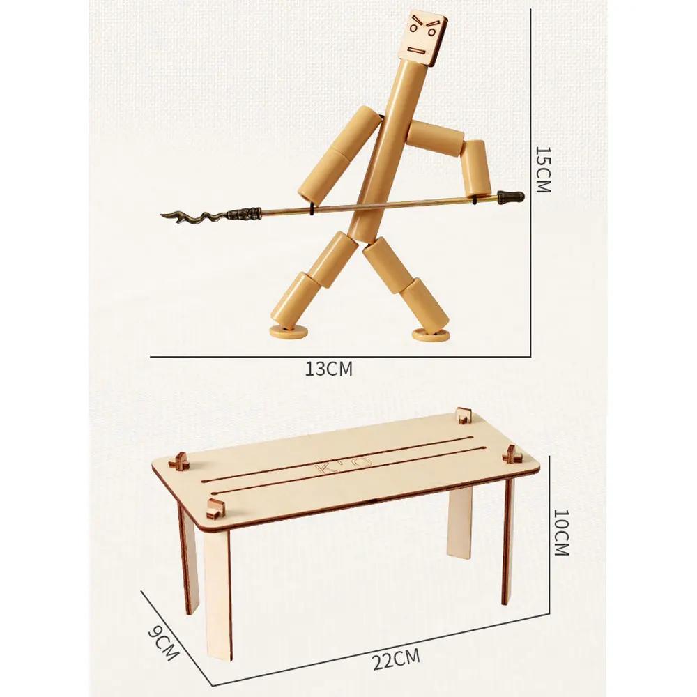 Bamboo Man Two-Player Battle Games Toy Diy Toy Parent-Child Games Desktop Anti-Stress Interactive Toys Desktop Battle Board Game