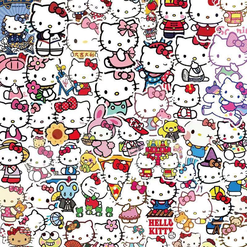 

Cute Cartoon Goo Card Stickers Kuroomi Melty And More! Vintage Style Hello Kitty