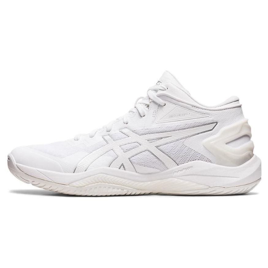 Asics Gel-Burst 27 Fashion Versatile Fabric Synthetic Leather Low-Top Basketball Shoes Men sneaker White 1063A066-100