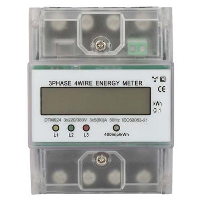 220380V 580A Consumo de Energia Medidor Digital de Potência Elétrica 3 Fases 4P Medidor de KWh com LCD