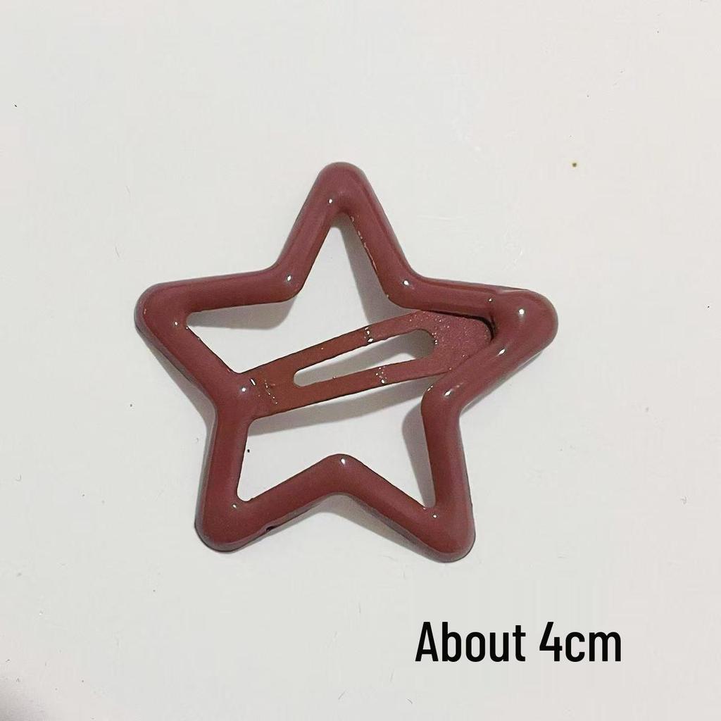 4cm Dopamine Star Hair Clip: Trendy Hairpin for Women & Babies 2025