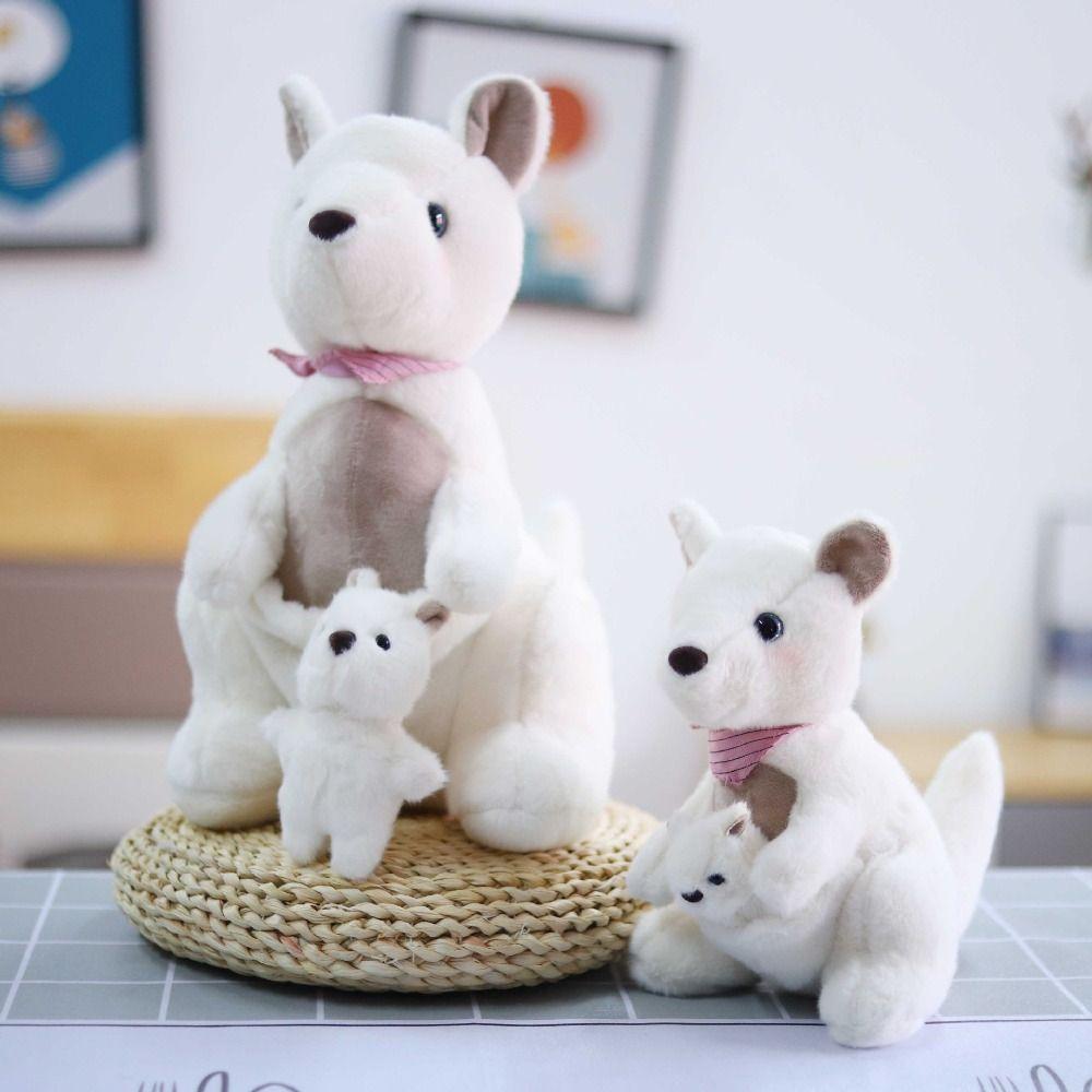 PP Cotton Mother and Son Kangaroos Plush Toy Kangaroo Soft Kids Stuffed Toy  Kids Playing Supplies