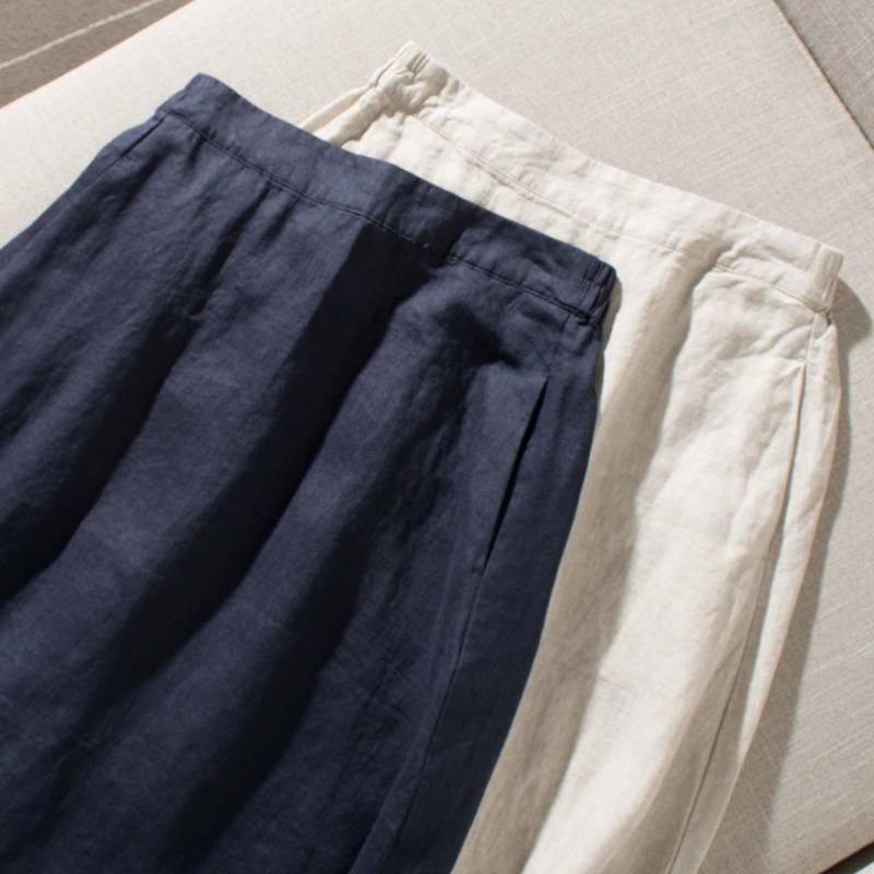 New Casual Midi Skirt  A Classic Versatile Design with An Elastic Waist