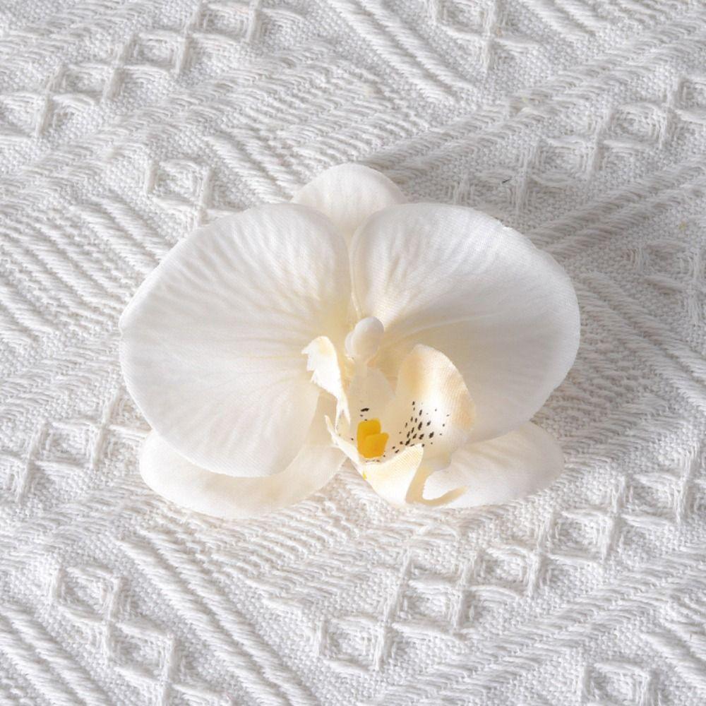 Headdress Simulated Flower Handmade Accessories Butterfly Orchid Flower Earring   Women