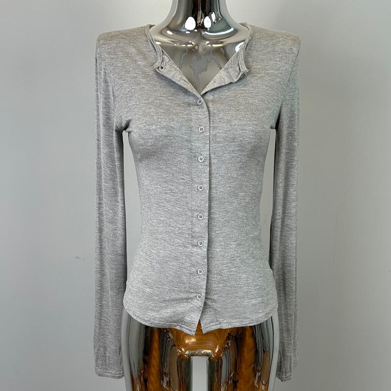 Korean Dongdaemun New Arrival: Versatile Sexy Feminine Slim Fit Cardigan One Size