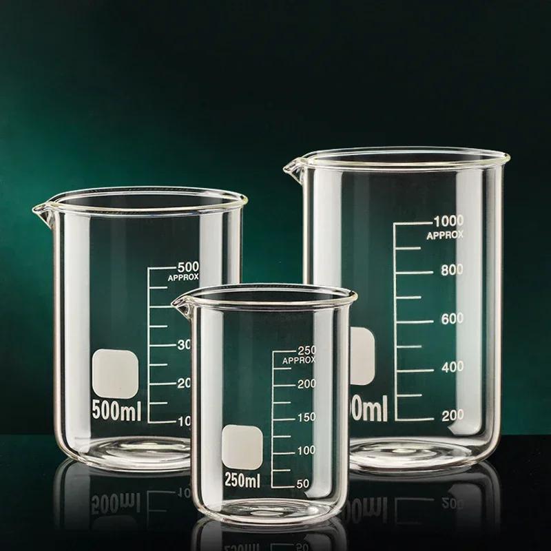 50-1000ml High Borosilicate Glass Measuring Cup Kitchen Tool Baking Measuring Cups Clear Scale Cup Laboratory Transparent