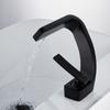 BAKALA Basin Faucet Cold and Hot Waterfall Contemporary Chrome Brass Bathroom Basin Sink Mixer Deck Mounted Waterfall Tap