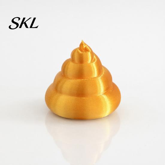 Magnetic Novelty Item Golden Poop Ornament, 3D Printed Table Decoration, Funny Prank Figurine, Gag Gift for Friends Desk Decoration
