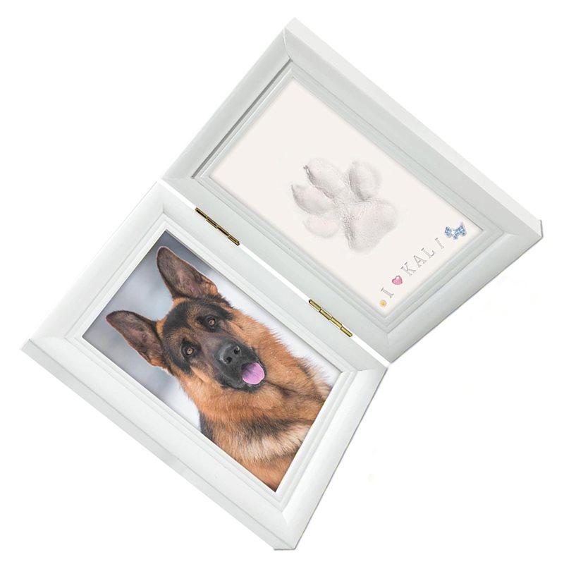 Dog Or Cat Paw Print Frame Kit Pet Paw Print Impression Kit With Soft Clay Personalized Pet Memorial Gift
