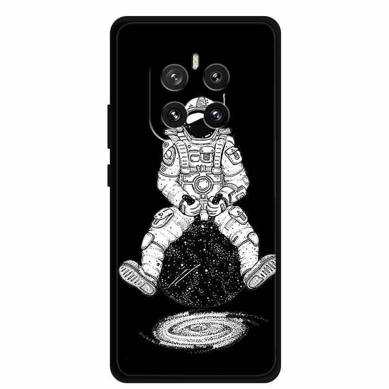 For Honor GT Pro 5G Phone Case Lovely Cartoon Cat Black Silicone Soft Back Cover For Honor GT Pro Case G T Pro Coque 6.78" Shell