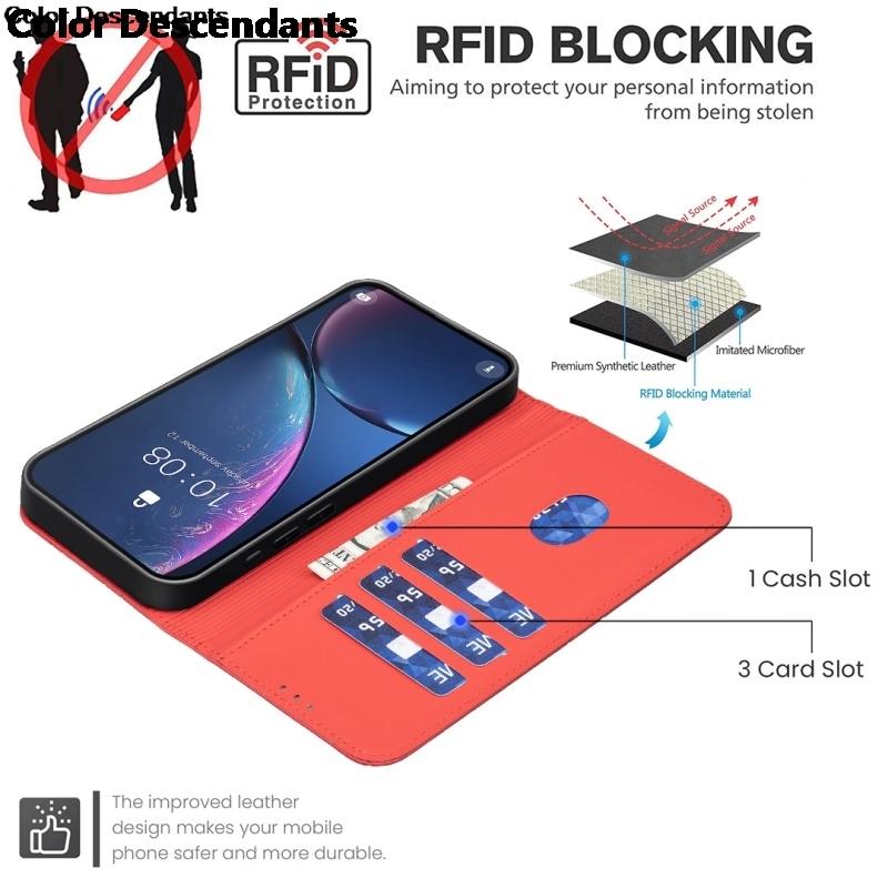 Luxury Wallet Magnetic Flip With Card Slots Leather Phone Case for iPhone 16E 16 15 Pro Max 14 Plus 13 12 11 XS XR X 8 7 Cover