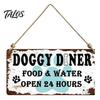 Decorative Wooden Pet Sign House Door Sign, Rustic Farmhouse Dog Wall Hanging Plaque, Theme Home Decoration Vintage Decor, Housewarming Gift