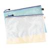 Waterproof Mesh Zipper File Bag - Transparent PVC Stationery Bag