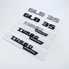2017 3D ABS Glossy Black Silver Letters GLB35 Turbo 4matic Emblem for Mercedes Benz AMG Car Fender Trunk X247 Rear Logo Sticker LG0