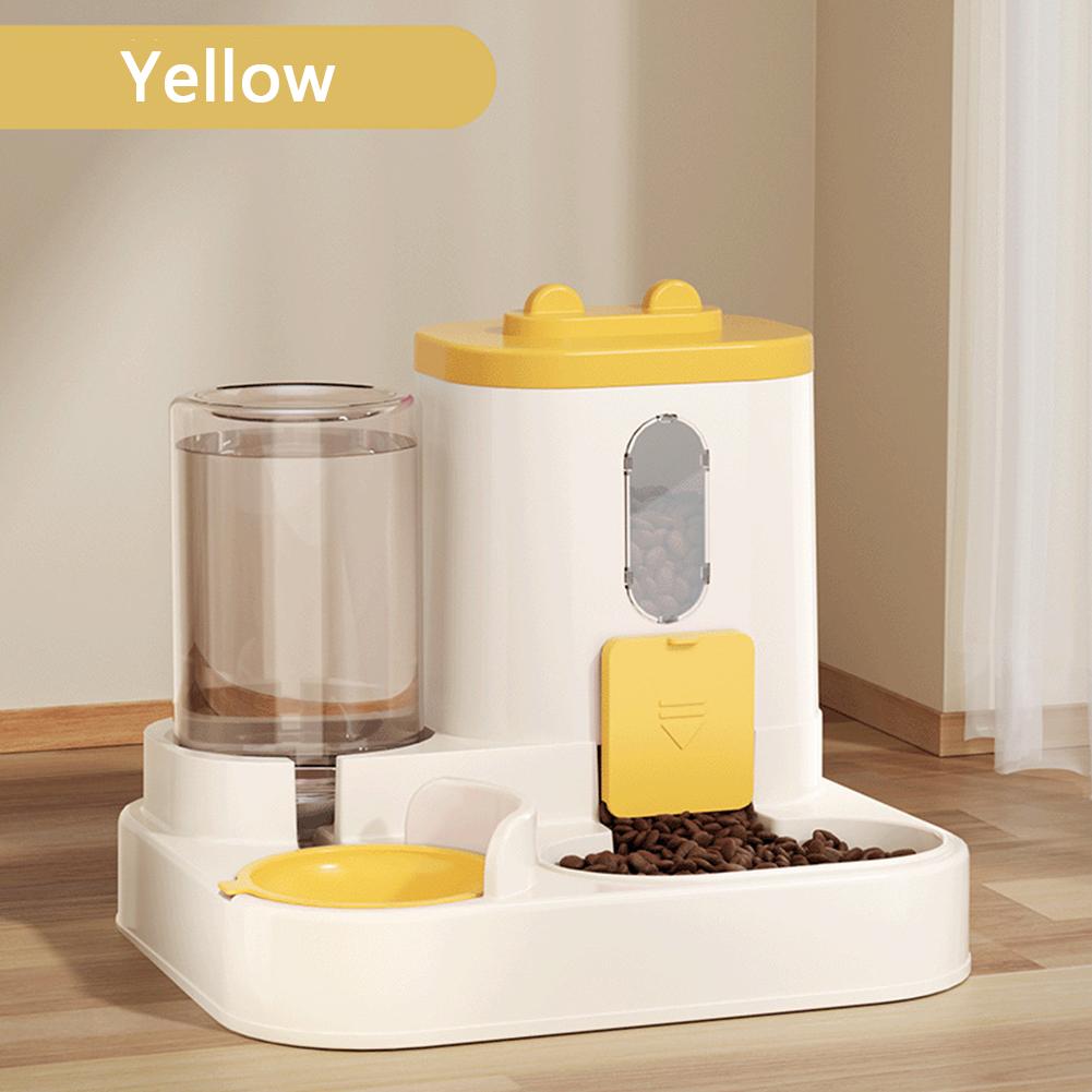 

Автоматическая кормушка и поилка для кошек 2-в-1 Умная гравитационная миска-кормушка Легко чистить Кормушка для питомцев для дома и путешествий Решение для кормления нескольких питомцев синий