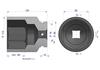 Impact Socket, Hexagonal 1" Very Long 85mm CrMo D.135mm, Waryński