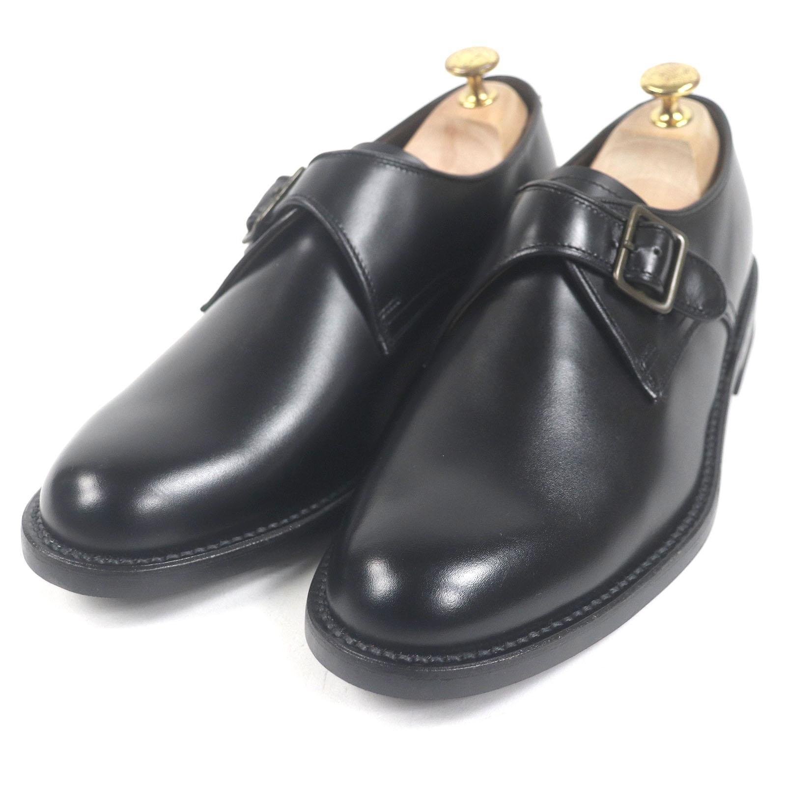 

REGAL Dress shoes Worth Collection Single Monk Strap black leather mens 25.5 Used