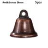 5pcs Vintage Retro Bell Ornaments 22/26/30/38mm Decoration Rustic Bells  for Christmas Tree