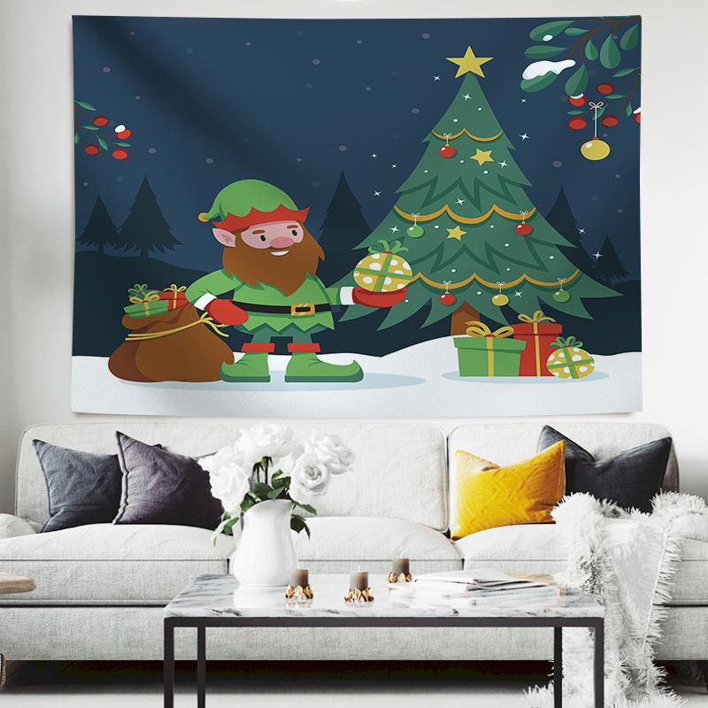 Christmas Balls And Snow Wall Hanging Tapestry Christmas Wall Hanging Tree Wall Hanging Gorgeous Christmas Tree Fireplace Gifts