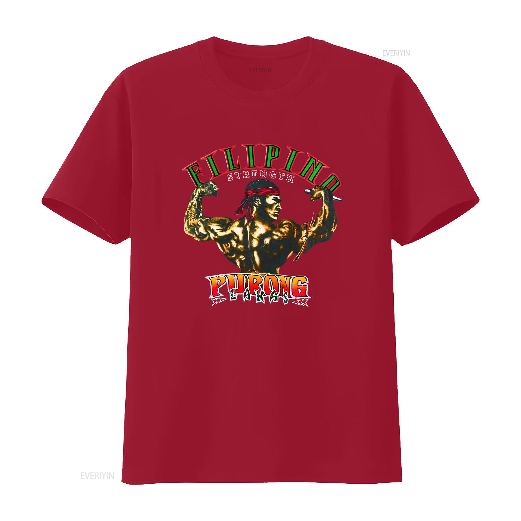 

Filipino Strength Purong Lakas T Shirt Vintage Design 90s New Print Heavy Cotton vintage Washed Stretched designer clothes S