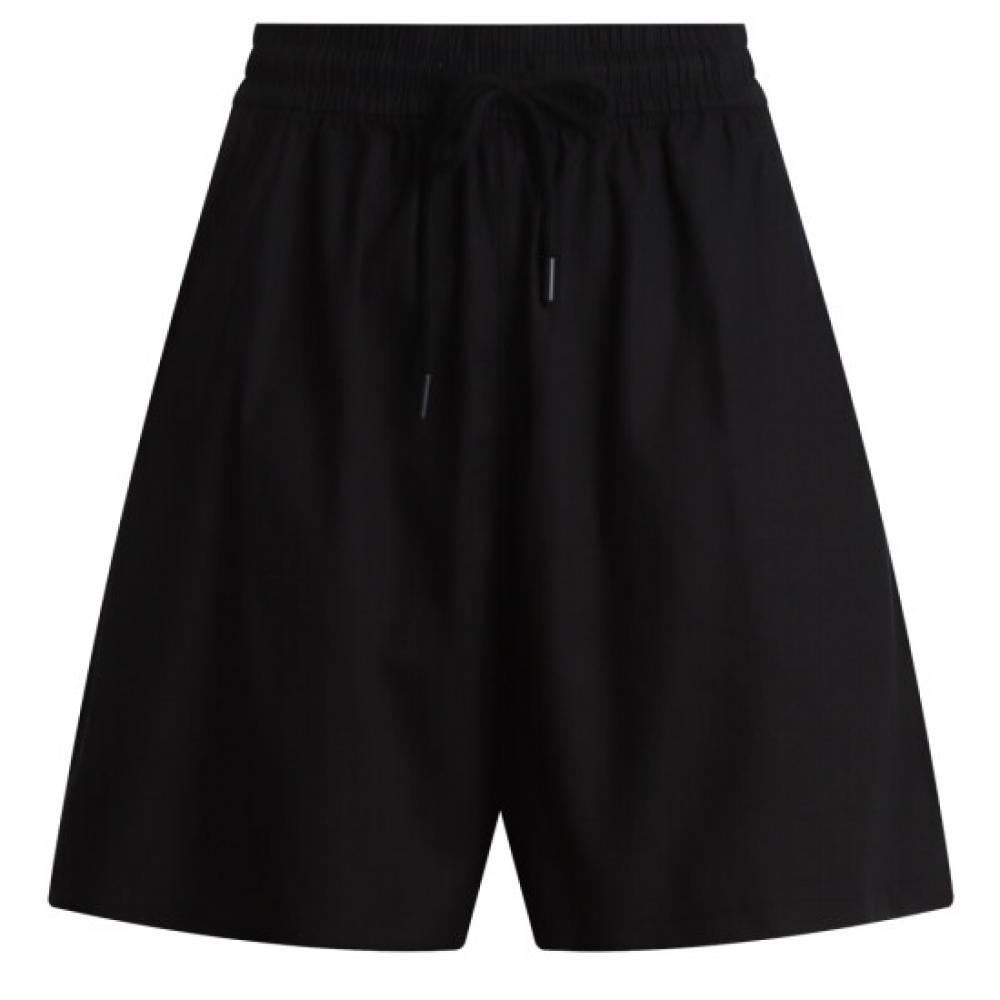 Shop Women Waistband Summer Pants Linen Cooling Summer Shorts Black Pic Wpt