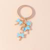 Lovely Enamel Duck Keychain Rings for Women Men Handbag Pendant Cartoon Animal Key Rings Car Key Holder DIY Jewelry Gift