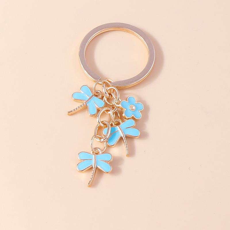 Lovely Enamel Duck Keychain Rings for Women Men Handbag Pendant Cartoon Animal Key Rings Car Key Holder DIY Jewelry Gift