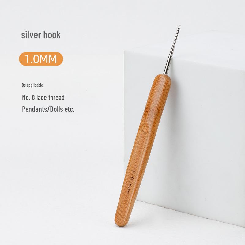 Carbonized Bamboo Crochet Hook for Hand-Knitted Wool Sweaters and Doll Slippers