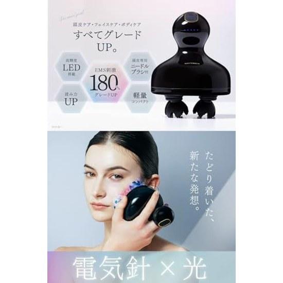 MYTREX Maitorekkusu EMS Head Spa Pro Electric Scalp Brush Esthetic Face Care Cleansing Needle Beauty Device Waterproof Cordless Gift Present MT-EHP22B
