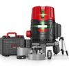 Delixi High-Precision Infrared Laser Level: Strong Light, Red Laser, 2/35, Auto-Leveling, Outdoor Water Level Meter.