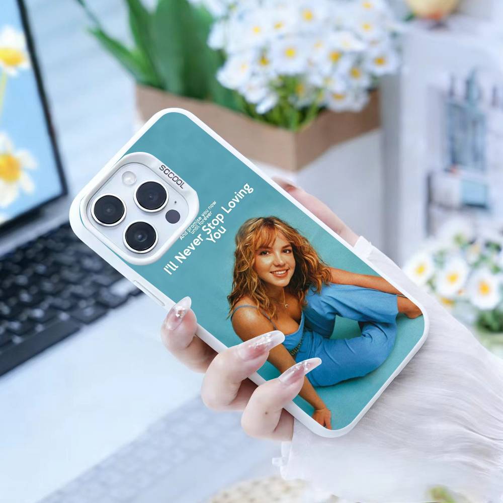 J-Singer B-Britney Spears   Phone Case For IPhone 16 17 15 14 12 13 Pro Max white Color Shockproof Cover