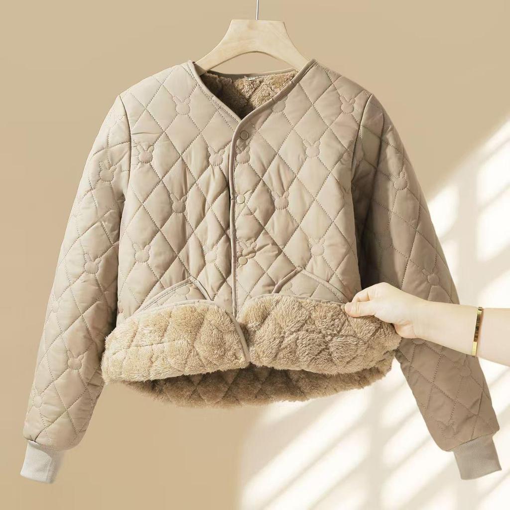 2025 Women's Winter Cotton Jacket: Cold-Proof, Fleece-Lined, Thickened Coat for Warmth and Comfort