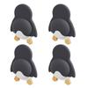 14mm Thick Anti Collision Door Stoppers Soft Rubber Wall Protectors Strong Adhesive Door Guard Easy Installation