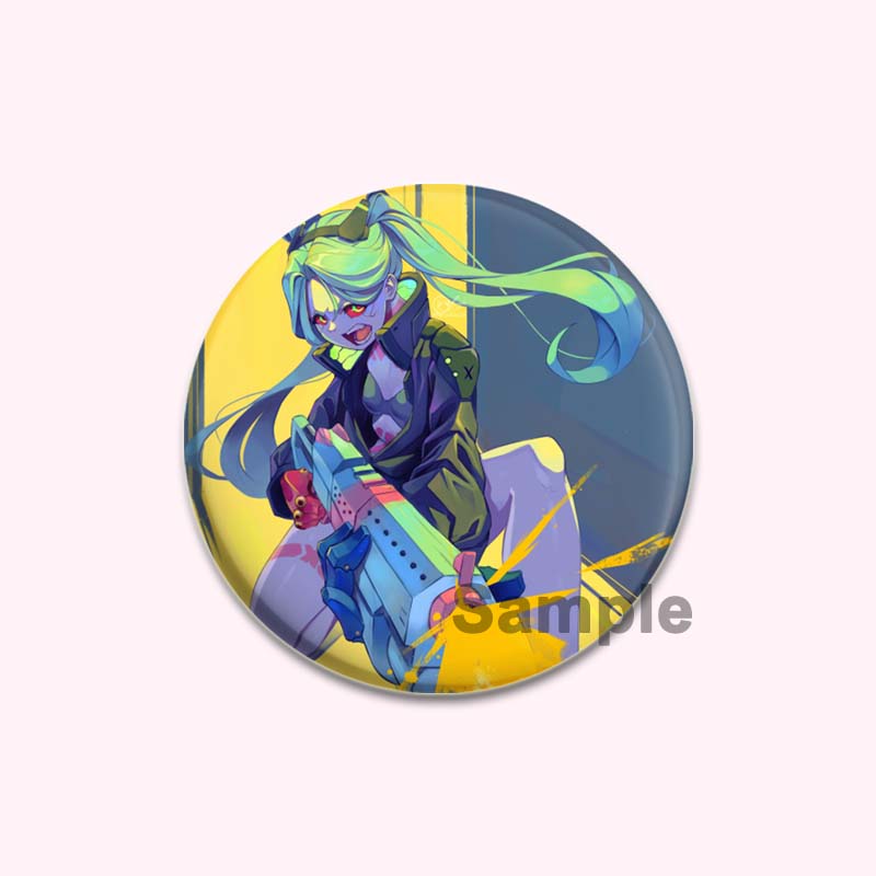 

32/44/58 мм Cyberpunk Edgerunners Rebecca Lucyna Kushinada David Martinez Мультяшные броши Extralegal Mercenaries Аниме Значки для рюкзака Подарочный 32mm