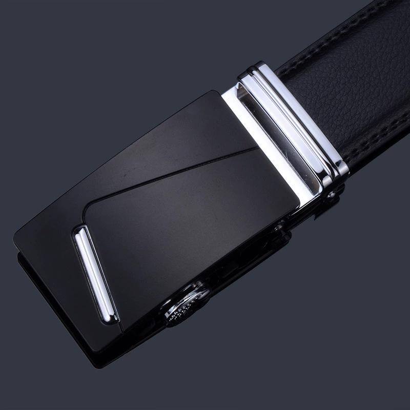 Men's High-End Genuine Leather Automatic Buckle Belt