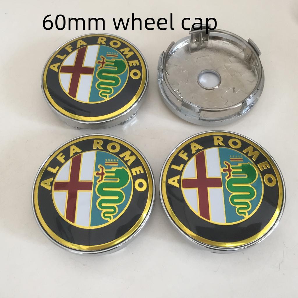 4 Stück 56mm 60mm 68mm Für Alfa Romeo 147 156 159 Autoemblem Radnaben-Mittelkappe Abzeichen Abdeckungen Aufkleber Decals Styling-Zubehör