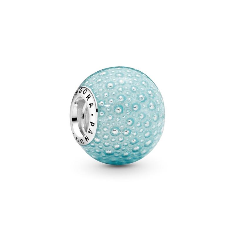 Pandora Bubble crystal blue charm blue women s model 797091EN155 синий