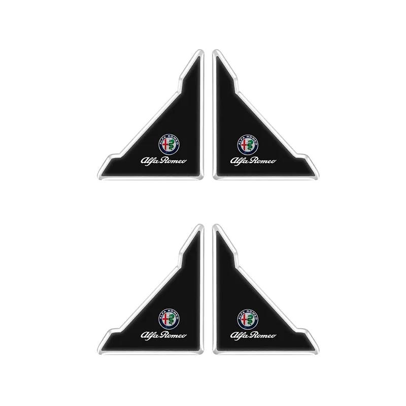  For Alfa Romeo Car Sticker 4Pcs Car Door Corner Anti-collision Sticker Anti-scratch Protector For Alfa Romeo Giulia MiTo 147 156fgh2