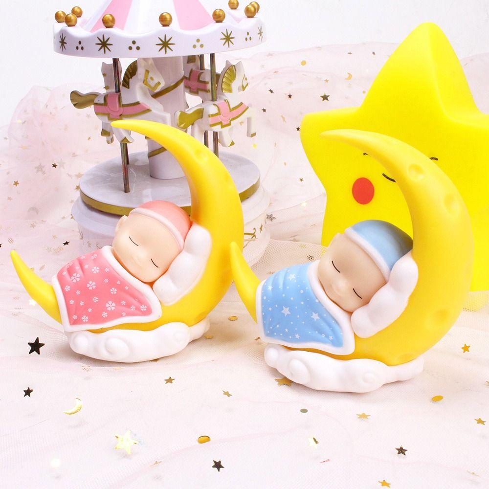 

Кусочки Спящий ребенок Луна Украшение День рождения Украшения Торт Украшение Настольный Декор