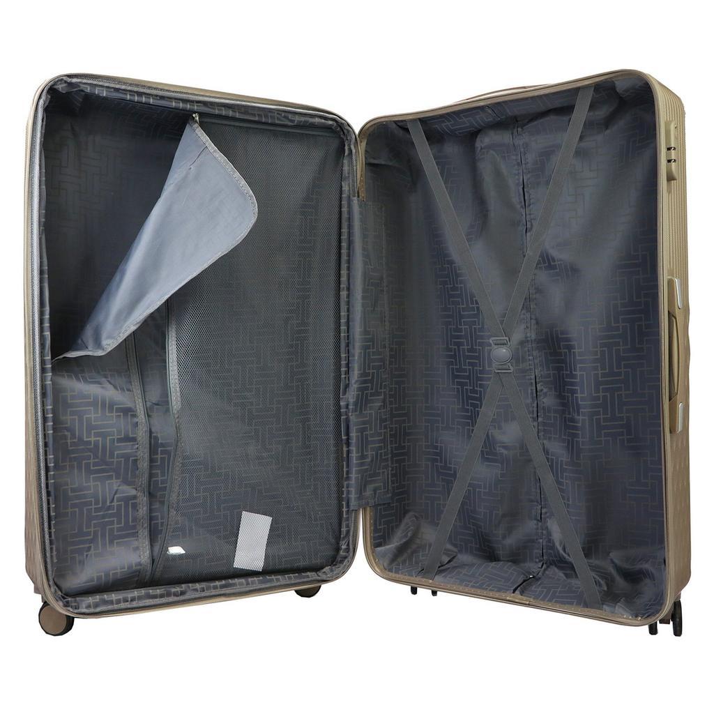 Mocna męska walizka z tworzywa ABS Leonardo da Vinci 3059-2 S32