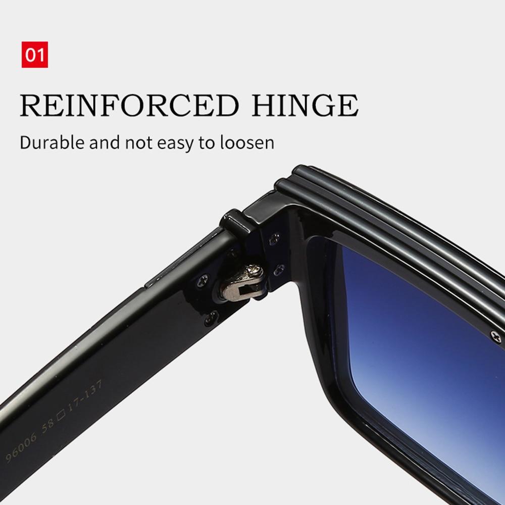 White Blue Ceramic Color Rectangular Outdoor Trend Square Photochromic Progressive Multifocal Reading Glasses +0.75 To +4