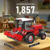 Mould King 17064 Farm Tractor Model Building Block Kit, Remote Control High-Tech 3-in-1 Tractor Model Heavy-Duty Forklift Building Block Kit (Over