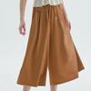 Calças Culotte Largas 3/4 Femininas Baiyu Conjunto Peça Pc8w