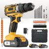 20V Cordless Drill Set, Cordless Rechargeable Drill Tool Kit, Equipped with 2 Batteries, Suitable for Construction,