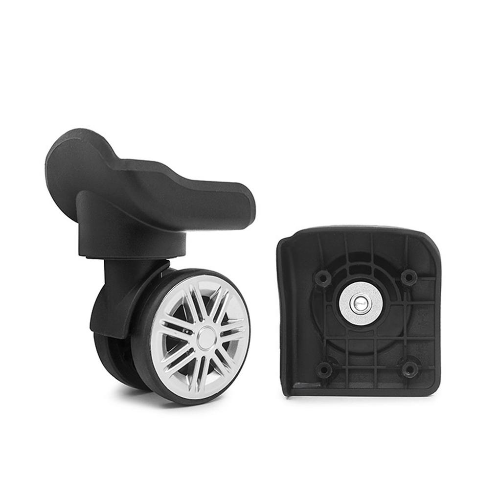 4Pcs Suitcase Wheels Replacement Set Quiet Rolling Practical Plastic Luggage Spinner Wheels for Easy Luggage Mobility