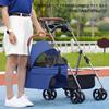 2in1 Puppy Stroller Small And Medium Pet Stroller Lightweight Pet Transporter Folding Outdoor Travel Breathable Cat Dog Stroller