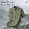 JEEP SPIRIT Men's Breathable Half-Zip Short Sleeve Shirt