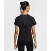 Camiseta de Manga Corta Transpirable con Cuello Redondo y Logo para Mujer Negro HM9699010
