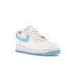 Nike Air Force 1 '07 White Aquarius Blue - FQ4296-100 Blue
